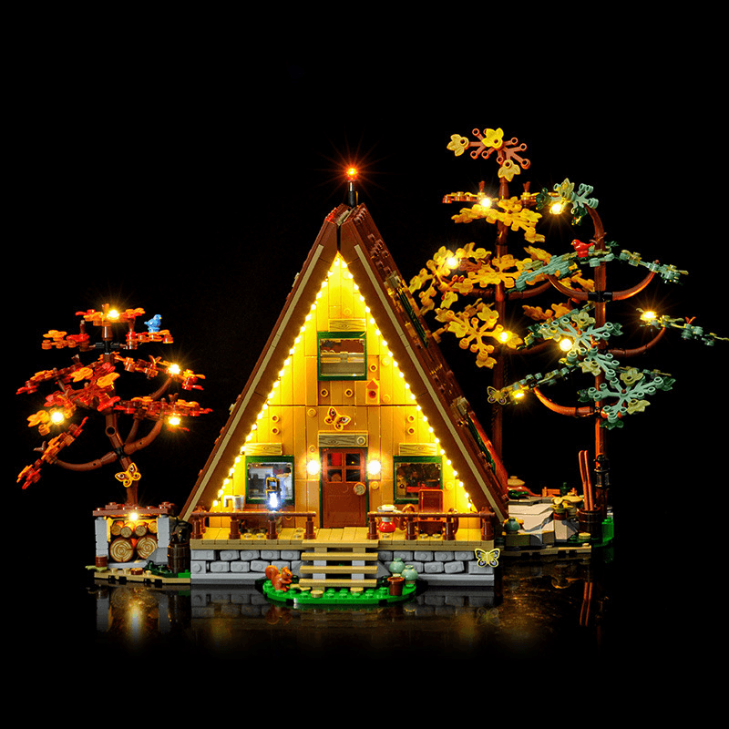 21338 A-Frame Cabin Block
